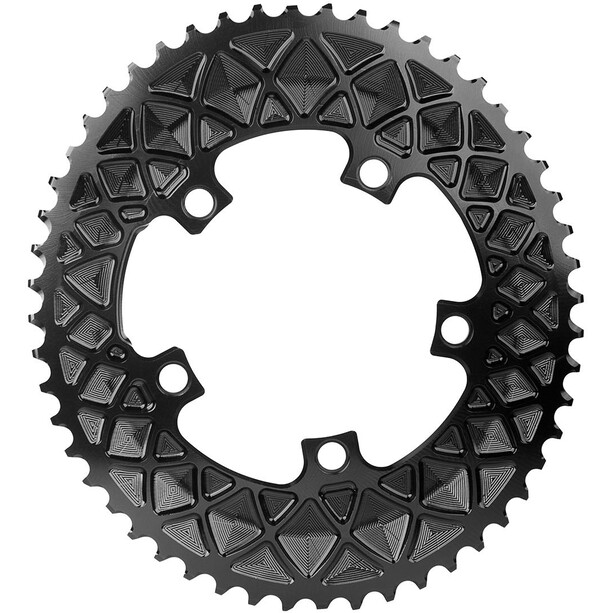 absoluteBLACK Road Ovaal kettingblad 52T 11-speed Outer 110BCD for SRAM Red/Force/Rival, zwart