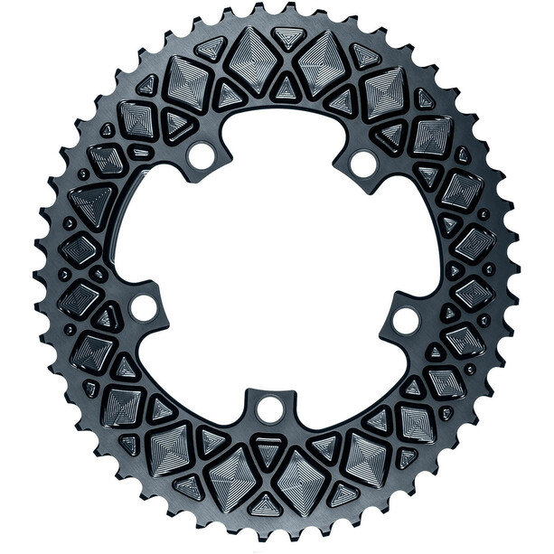 absoluteBLACK Road Ovaal kettingblad 52T 11-speed Outer 110BCD for SRAM Red/Force/Rival, grijs