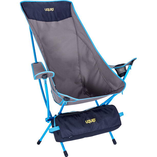 Uquip Infinity Lounger Chaise pliante, gris/bleu