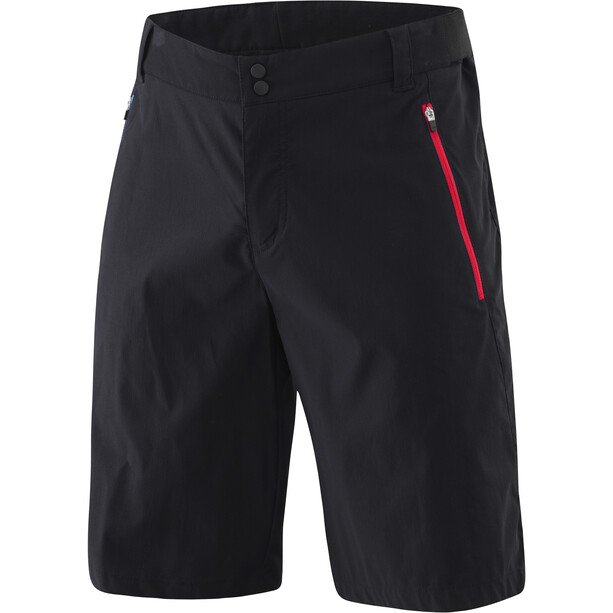 Löffler Comfort-2-E CSL Shorts Ciclismo Hombre, negro/rojo