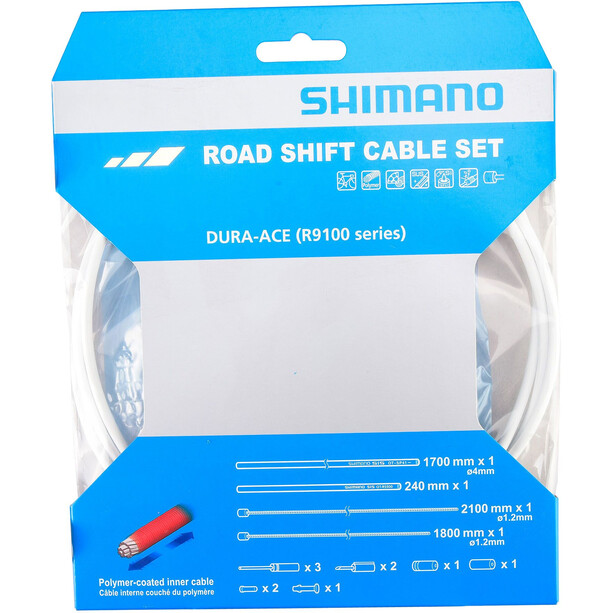 Shimano Dura-Ace R9100 Schaltzug Set weiß