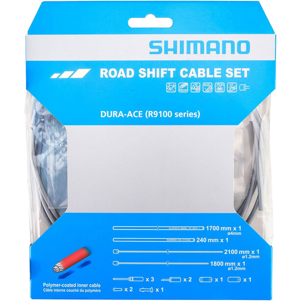 Shimano Dura-Ace R9100 Schakelkabel Set, wit