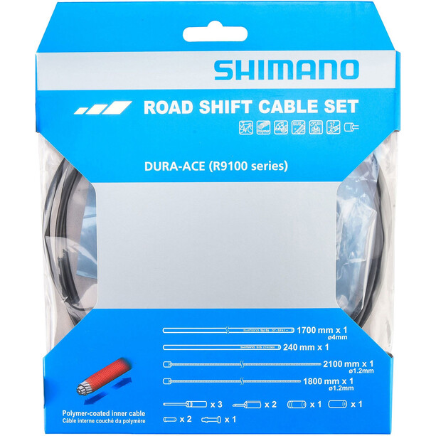 Shimano Dura-Ace R9100 Set de câble de dérailleur, blanc