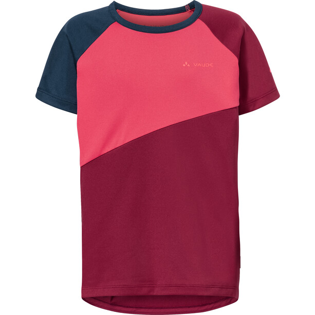 VAUDE Moab II T-Shirt Col Ras-Du-Cou Enfant, rouge