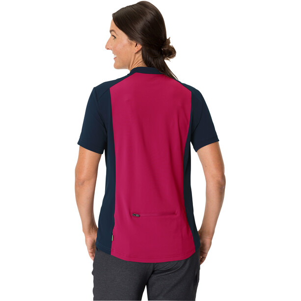VAUDE Escape Longsleeve shirt met 1/2 rits Dames, rood