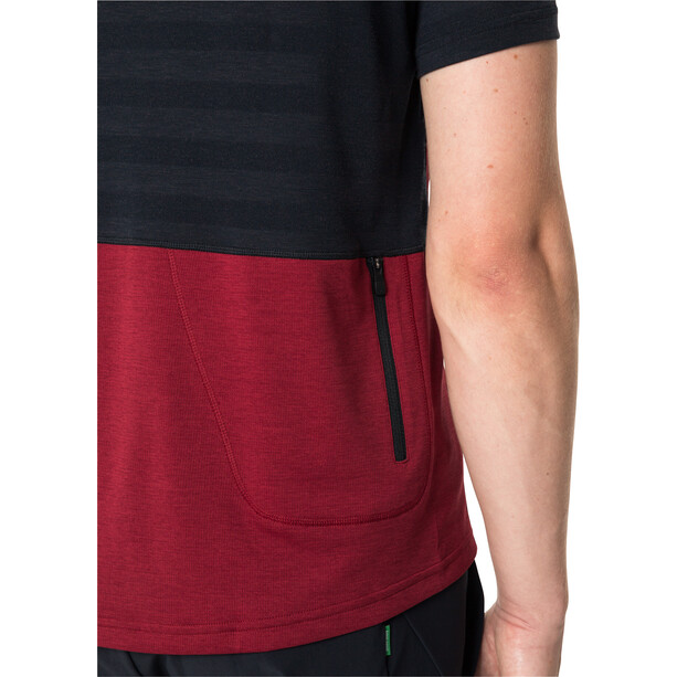 VAUDE Tamaro III Camiseta Hombre, negro/rojo