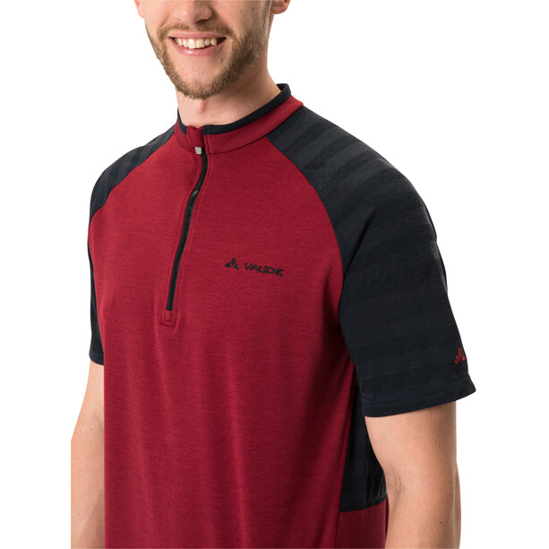 VAUDE Tamaro III Shirt Heren, zwart/rood