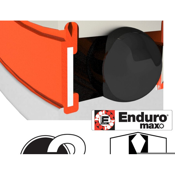 Enduro Bearings ABEC 3 6805-2RS-LLU-MAX Ball Bearing 25x37x7mm