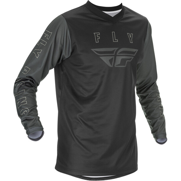 Fly Racing F-16 LS Jersey Youth, negro