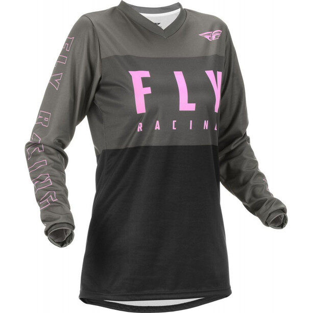 Fly Racing F-16 LS Jersey Youth, negro/blanco