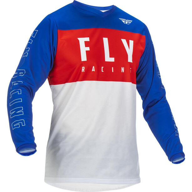 Fly Racing F-16 LS Jersey Youth, rouge/blanc