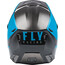 Fly Racing Kinetic Straight Edge Helm Kinder blau/grau