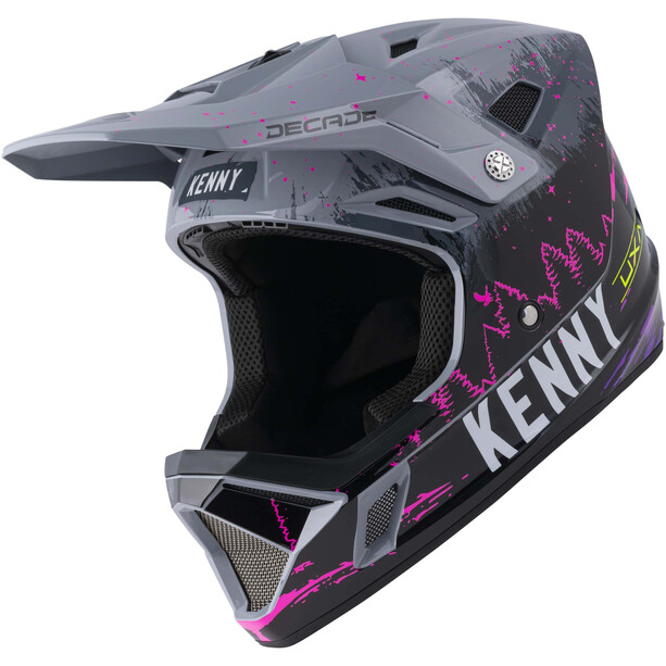 KENNY Decade Graphic Helm Kinder grau/pink