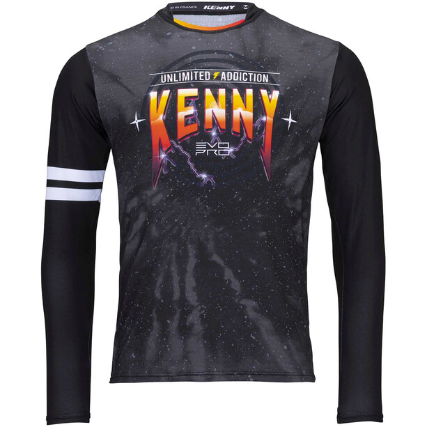 KENNY Evo-Pro Long-Sleeved Jersey Kids, negro
