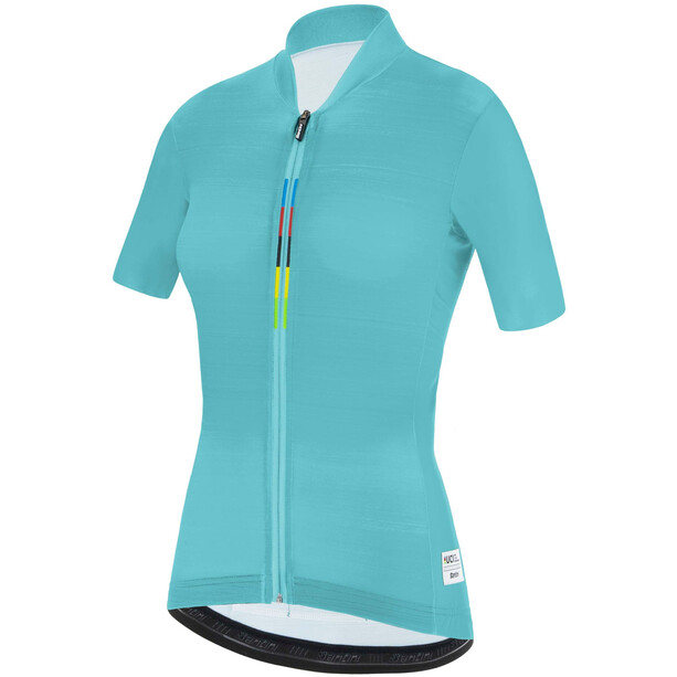 Santini UCI Official Scia Tour Maillot à manches courtes Femme, turquoise