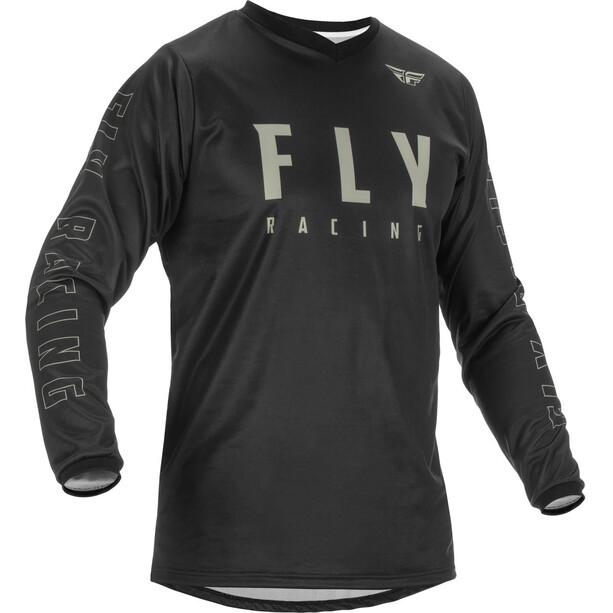 Fly Racing F-16 Long-Sleeved Jersey Men, negro/gris
