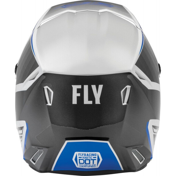 Fly Racing Kinetic Drift Casque, blanc/bleu