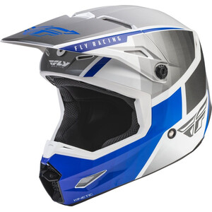 Fly Racing Kinetic Drift Hjelm, hvid/blå