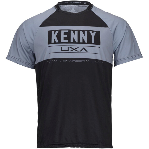 KENNY Charger Maillot Manga Corta Hombre, negro/gris