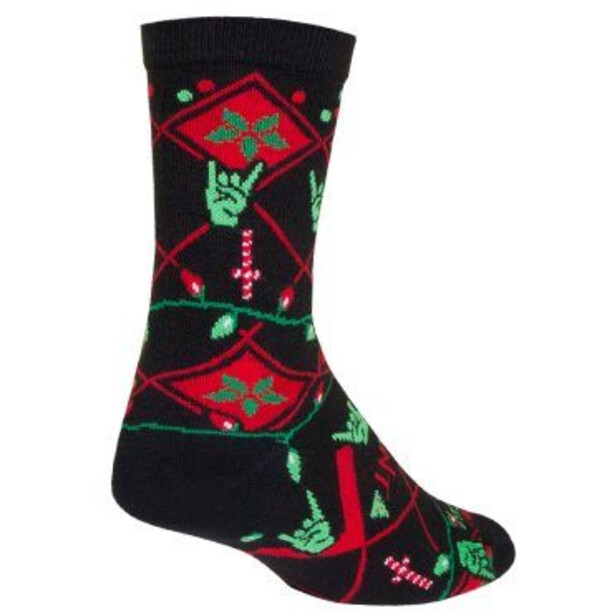 SOCK GUY Hail Santa Socken schwarz/rot