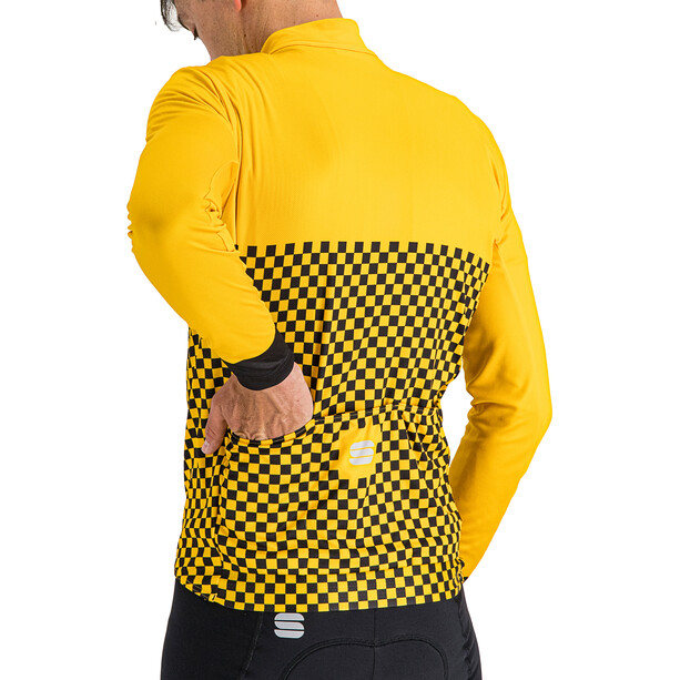 Sportful Checkmate Thermal Jersey met lange mouwen Heren, oranje