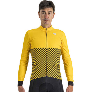 Sportful Checkmate Thermal Maillot à manches longues Homme, orange