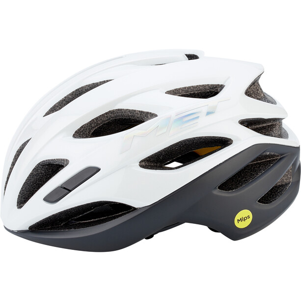 MET Estro MIPS Helmet white holographique