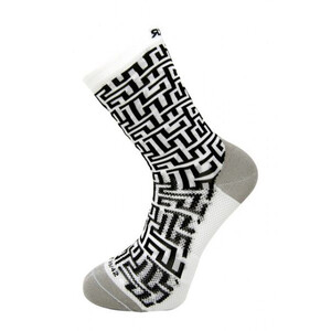 RAFA'L Vogue Labyrinthe Sokken, wit/zwart