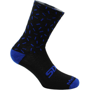 SIXS Merinos Socken schwarz/blau