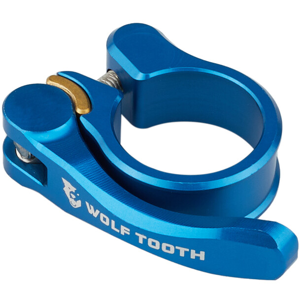 Wolf Tooth Collier de selle Ø29,8mm attache rapide, bleu