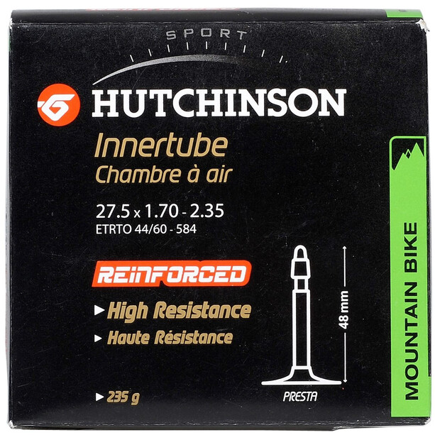 Hutchinson Reinforced Inner Tube 27.5x1.70-2.35" Butyl 
