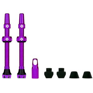 Muc-Off V2 Kit de valve Tubeless 60mm, violet violet