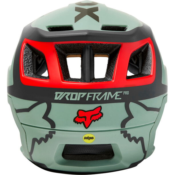 Fox Dropframe Pro Dvide Helm Herren grün