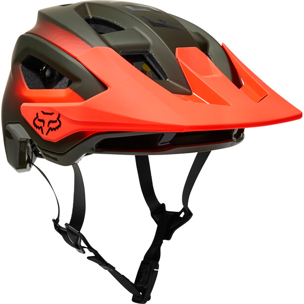 Fox Speedframe Pro Helm Heren, olijf/oranje