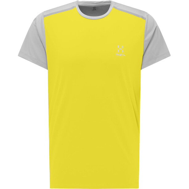 Haglöfs L.I.M Tech T-paita Miehet, keltainen/harmaa