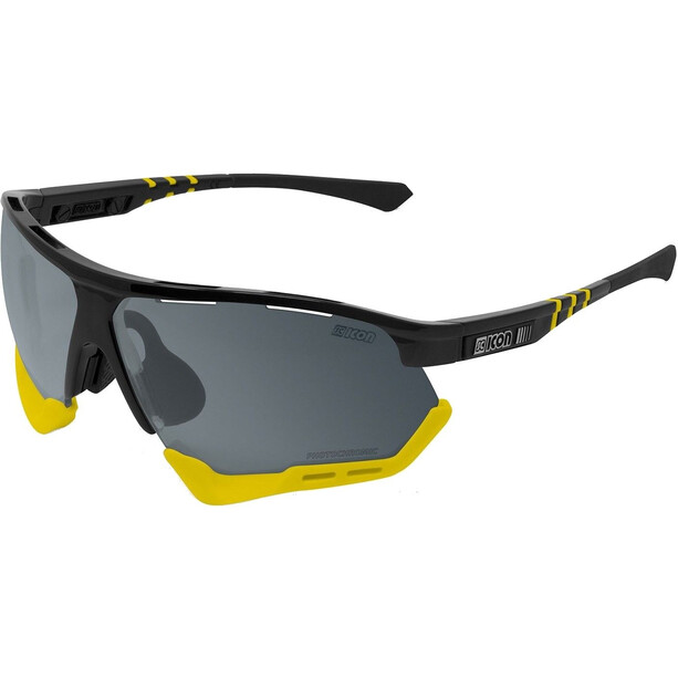 Scicon Aerocomfort XL Lunettes de soleil, noir/jaune