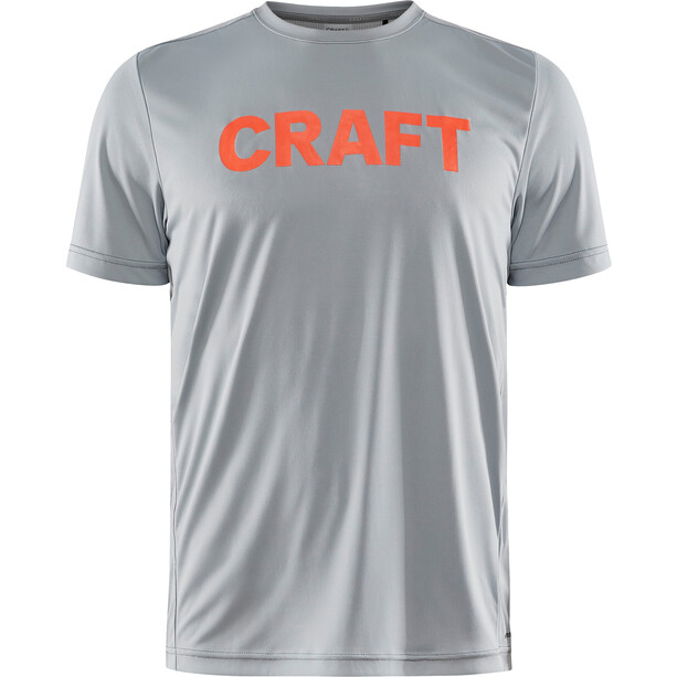 Craft Core Charge Kurzarm T-Shirt Herren grau/orange