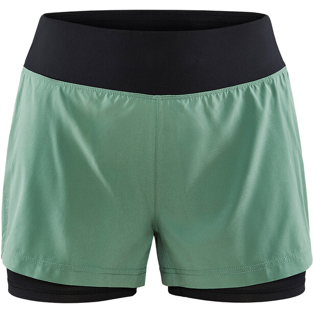 Craft ADV Essence 2in1 Shorts Damen grün