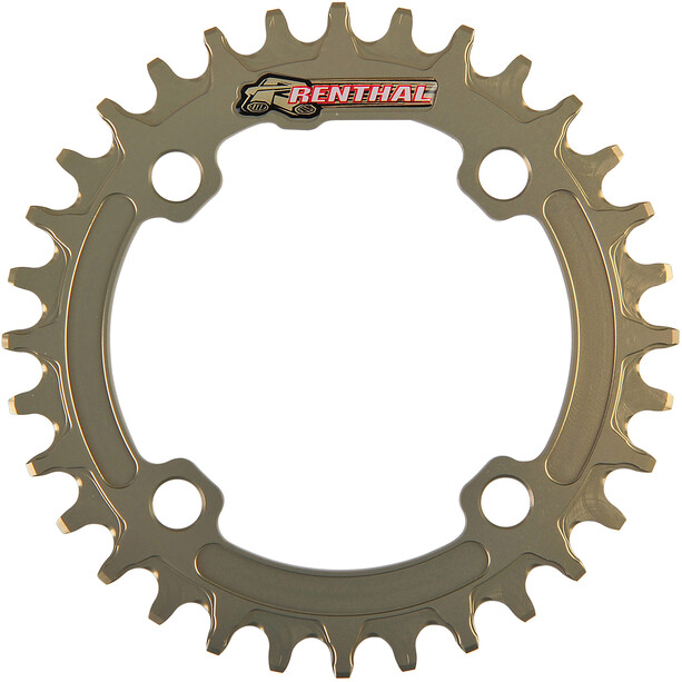 Renthal 1XR Narrow Wide Chainring 30T 9/10/11-speed 4-Bolt 96BCD for XTR M9000/M9020/XT M8000