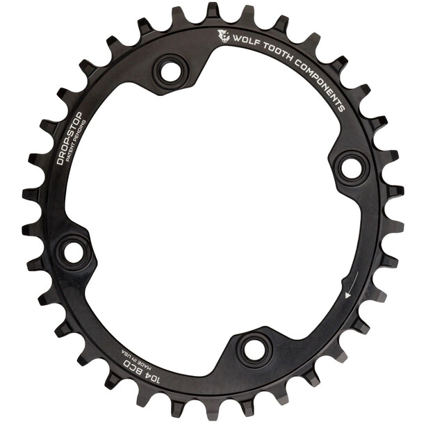 Wolf Tooth Elliptical Chainring 32T 9/10/11/12-speed 4-Bolt 104BCD black
