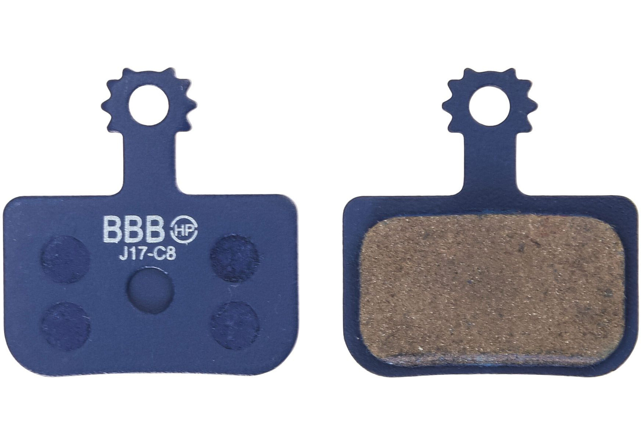 BBB Cycling Brake Pads Organic for Avid/SRAM Elixir/XX/X0/DB/Level/Level T/TL/TLM B1/Level Ultimate B1 blau