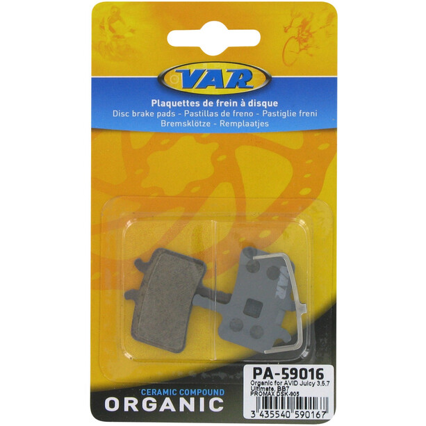 VAR Brake Pads Organic for Avid Juicy 3/5/7/Ultimate/BB7/PromaxDSK-905