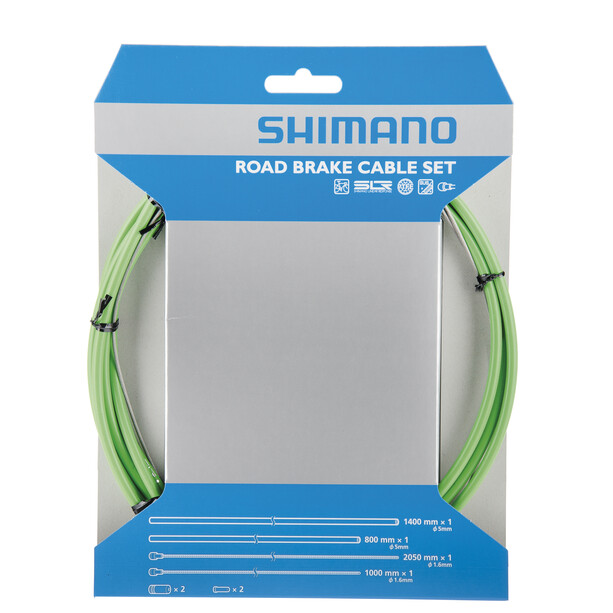 Shimano Road SIL-TEC Kit de câbles de frein, vert