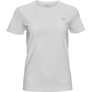 KnowledgeCotton Apparel Rosa Basic Badge T-skjorte Dame Hvit Hvit