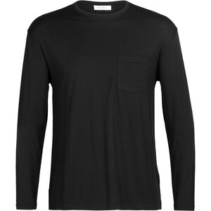 Icebreaker Granary Langarm Pocket T-Shirt Herren schwarz schwarz