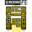 RockShox Boxxer/Domain Aufkleber Set für Doppelbrückengabeln mit Ø35mm Standrohre gelb/schwarz