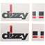 BOS Dizzy Autocollants pour fourche, rouge/transparent