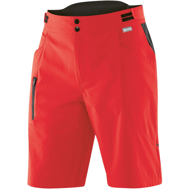 Gonso Orco Shorts Ciclismo Hombre, rojo