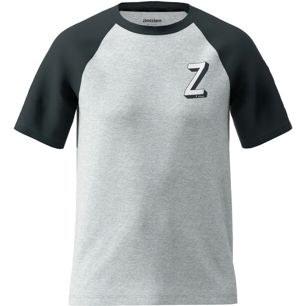 Zimtstern Cruz T-shirt Homme, gris/noir