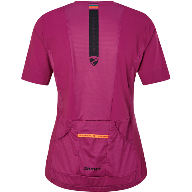 Ziener Nenja T-Shirt Col Ras-Du-Cou Femme, violet